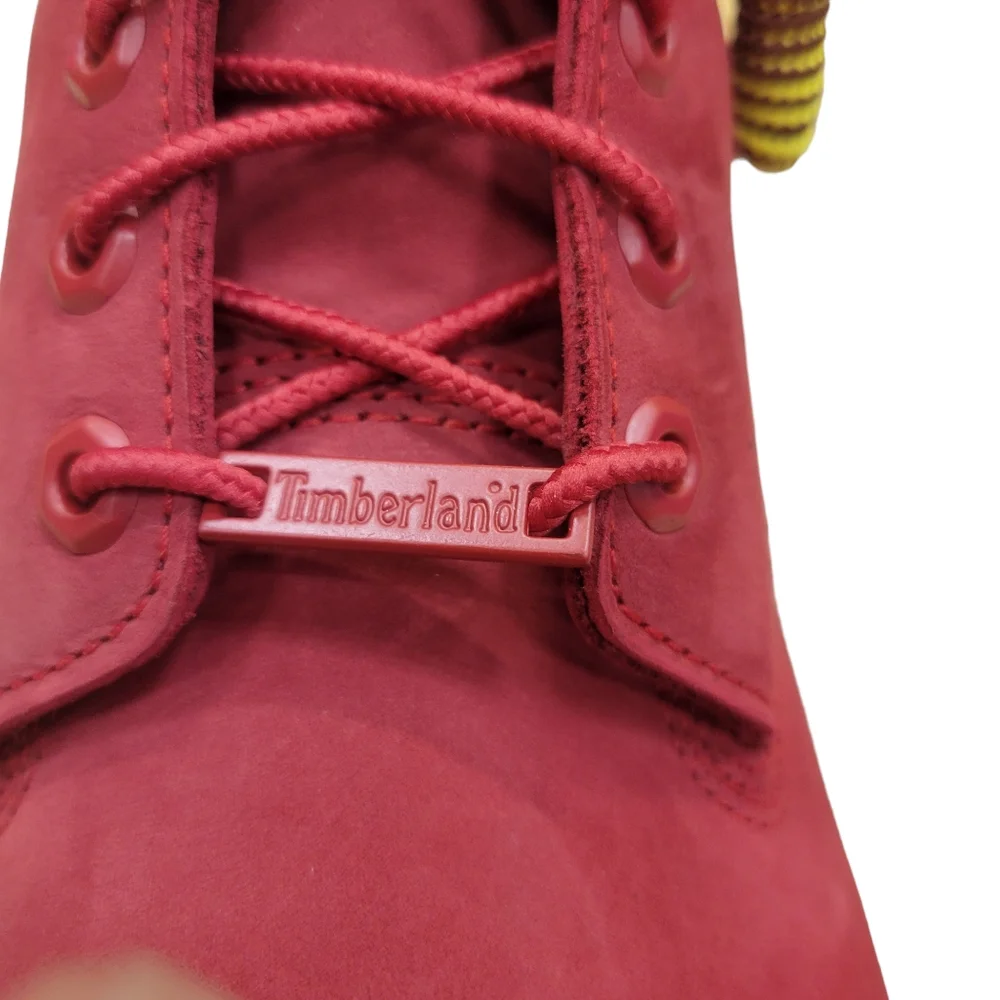 Timberland 6 Inch Premium Waterproof Boot Triple Red Mens New TB0A61Z2F41 - Picture 4 of 10
